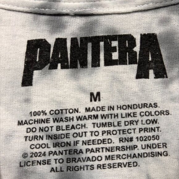 Pantera Fly'n Across America Tour Heavy Metal Band Tie-Dye T-Shirt Medium - Picture 4 of 4